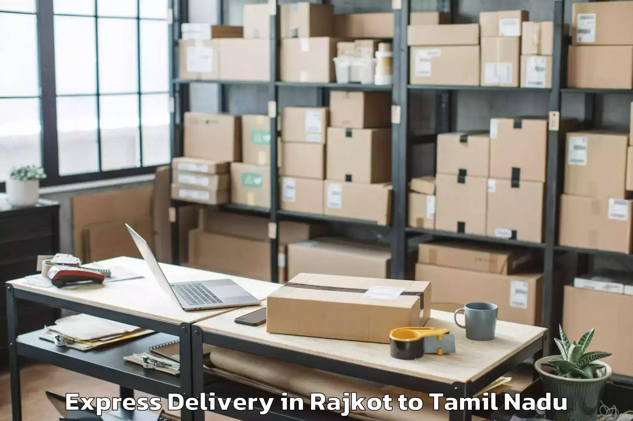 Discover Rajkot to Tamil Nadu National Law Univer Express Delivery